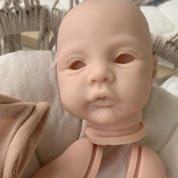 17in Reborns Doll Kit Baby Vårdande docka Realistisk handgjord mjuk vinyldocka med tom kropp för barnflicka DIY