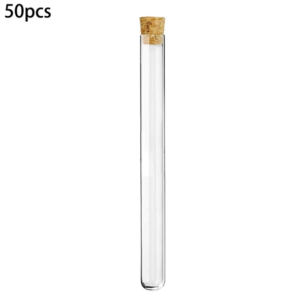 50 st 3 ml centrifugrör i plast, set 12 x 60 mm laboratorierör med skyddslock, idealiska för labbskola