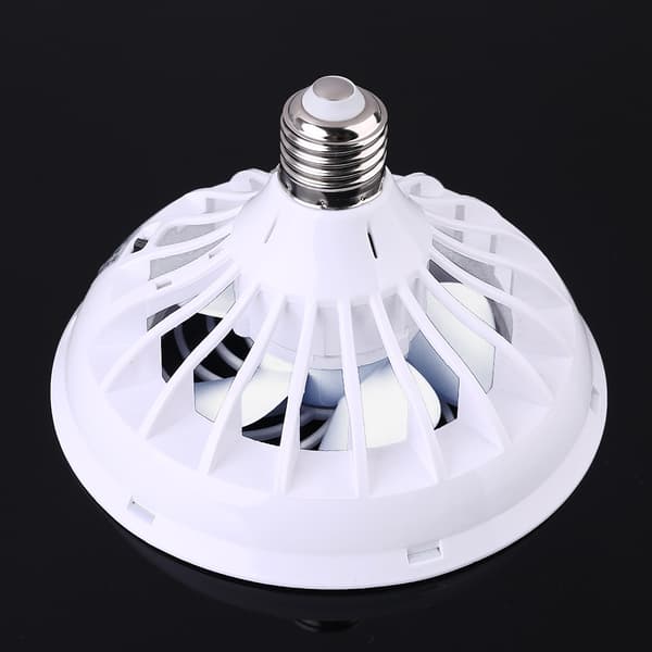 Universal 2-i-1 AC 220V E27 12W LED Lampe Loftventilator med LED Pære