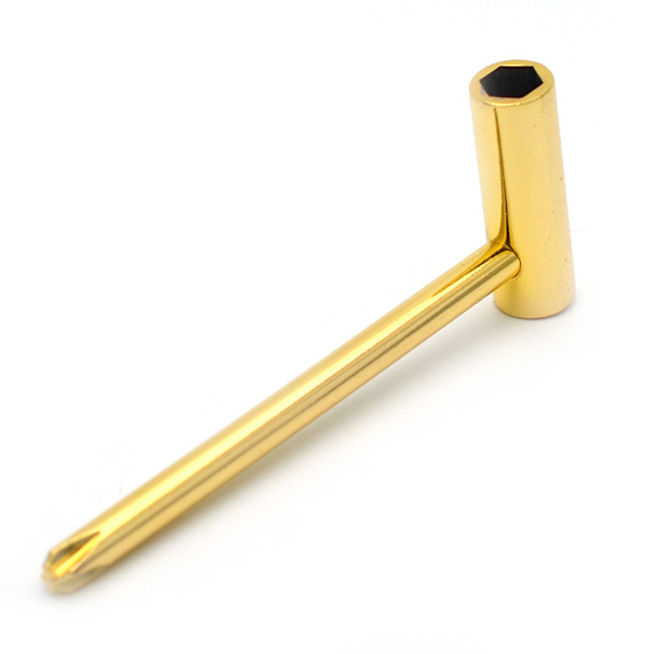 Gitarr Sexkantnyckel Verktyg 1st Elgitarr Bas Verktyg 1/4 tum 6.35mm Gitarrtillbehör Svart Guld Silver