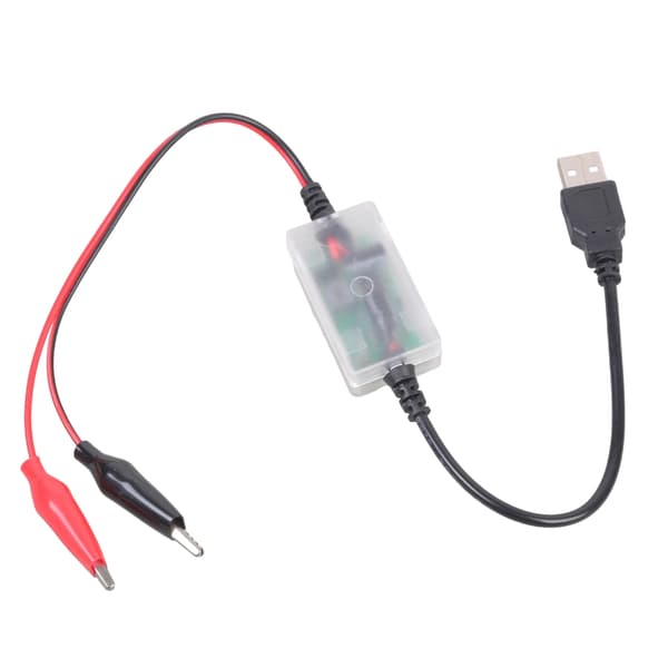 12V batteriladekabel i plasttekstur egnet for bilbruk