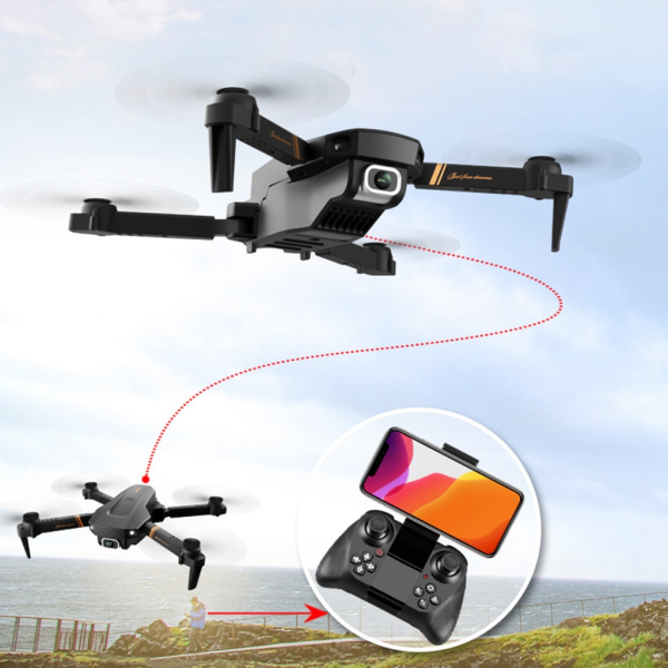Drönare med kamera för vuxna 4k professionella Rc Quadcopters & Multirotors  Drönare för nybörjare Quadcopters Drönare 4K dual Len plus c92c | 4K dual  Len plus | 0.54 | Fyndiq