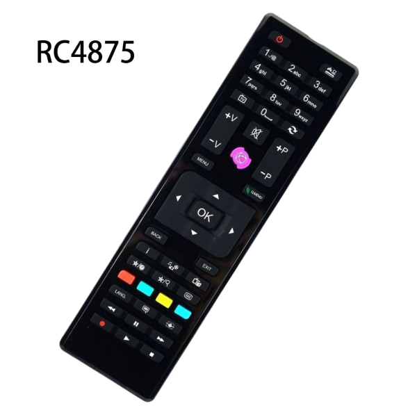 RC4875 Fjärrkontroll Ersatt för TECHWOOD/Finlux Shar TV HDTV Ersättningsfjärrkontroll RC-4875 Reservdel