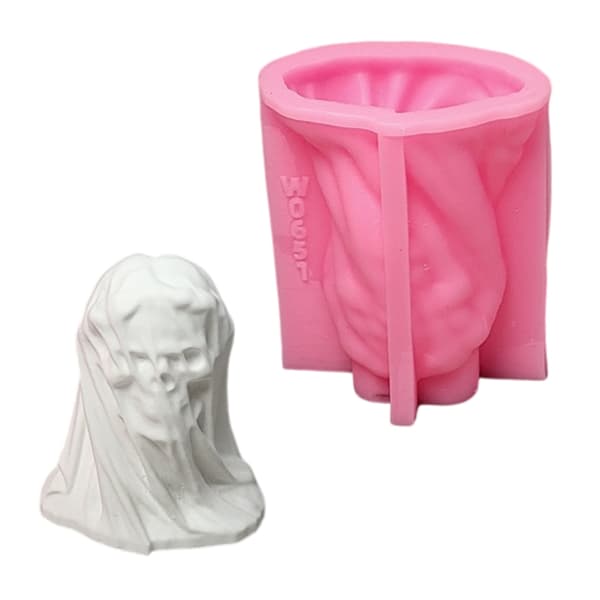 Støbeforme Slørkraniestøbeforme Silikoneform Ornament Epoxyharpiksforme