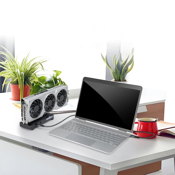 USB4.0 Type C Ulkoinen GPU-telakka 40 Gbps nopeudella, tukee RTX3060 & GTX1060 -kortteja