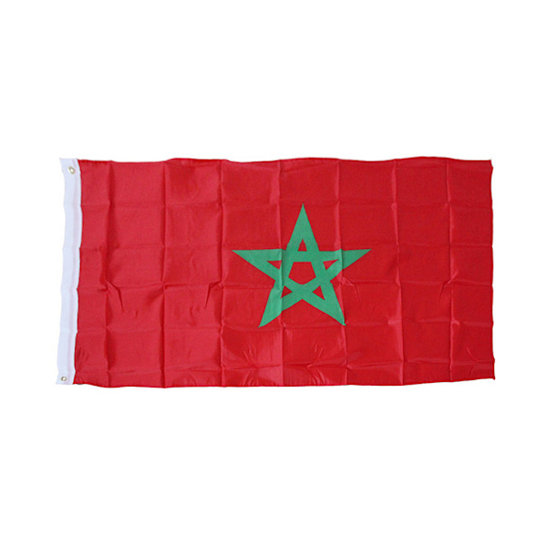 Polyester Marockansk för Banner, Marocko Flagga Trädgård Polyester Marockansk Flagga Nationella Banners för Parader för OS 90x1