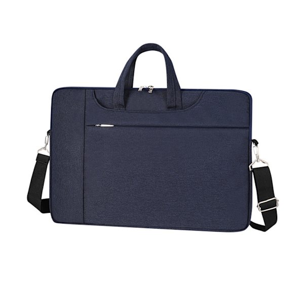 Slim Notebook Portfölj Handväska Business Väskor för 13-15,6 tum bärbar datorväska Stänksäker bärbar med axelbälte Blue 13 inches