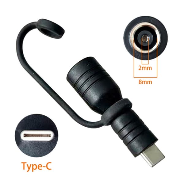 Yleiskäyttöinen virtalähde DC8020:sta USB C:hen tukee PD100W-pikalatausta