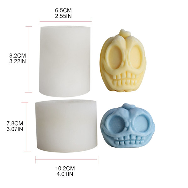 Form för pumpor huvudljus Unik aromterapi Gipsprydnad Form Halloween ögonpumpor Form B