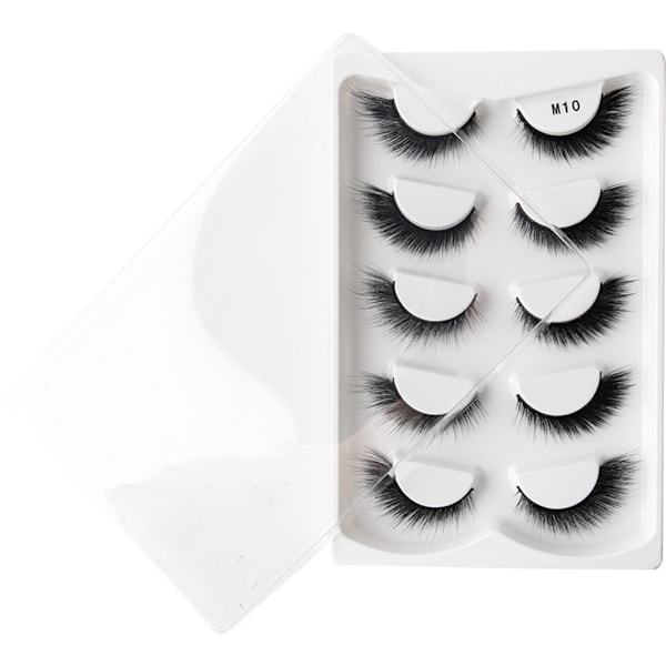 Makeup Øyevipper 3D Mink-Vipper Fluffy-Myke Wispy Naturlige Kryss-Vippe Extension Gjenbrukbare Falske Vipper Mink-Falske Øyevipper