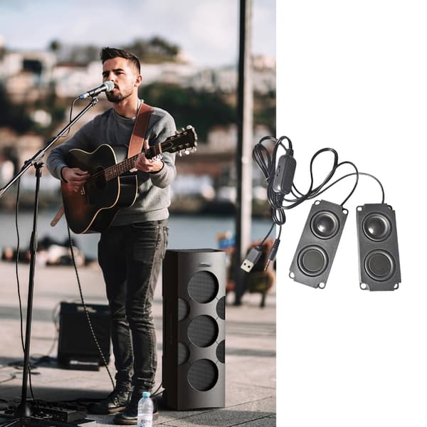USB Mini Højttaler Til Computer Surround Stereo Selvklæbende Bærbar Højttaler