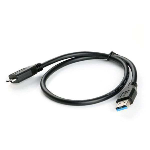 30 cm svart mini portabel USB 3.0 hane A till mikro B datakabel sladd blytråd Other