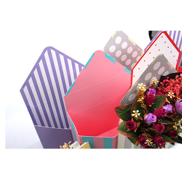 för Creative Kuvert Vik Blomma Förvaringslåda Bröllop Förlovningsfest Dekor Pol Pink horizontal clause