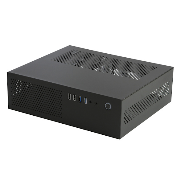 A10 Mini PC-kabinet MATX-kabinet HTPC PC-kabinet understøtter 2,5 3,5 solid disk black