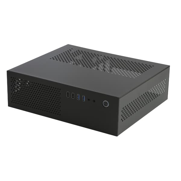 A10 Mini PC-kabinett MATX-kabinett HTPC PC-kasse Støtter 2,5 3,5 Solid Disk black