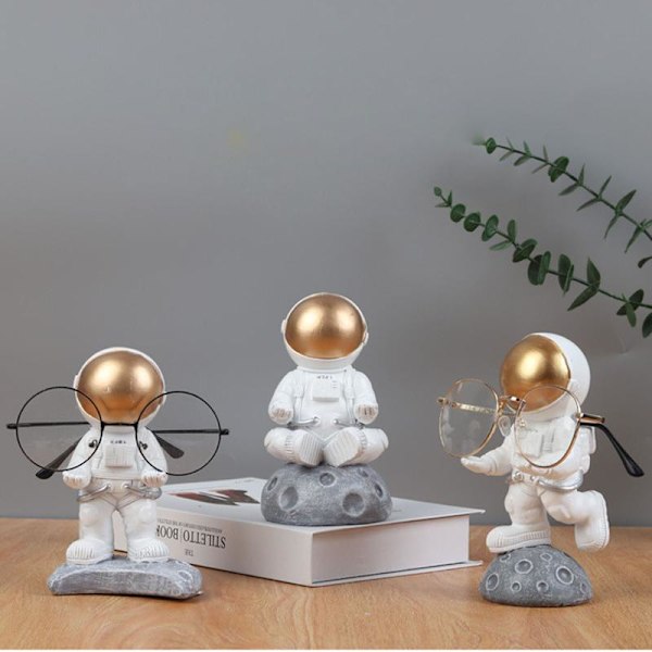 Astronaut Glasögonhållare Resin Glasögon Display Stand Craft Desktop Ornament null - B