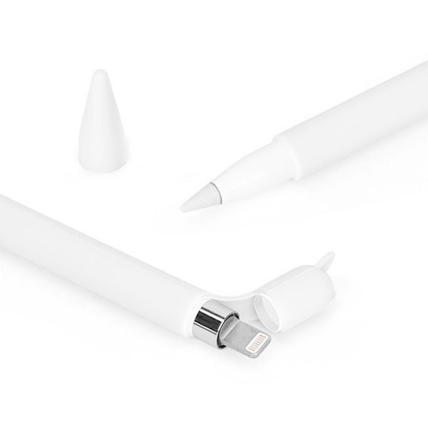 Sød Katteøre Anti-scroll Silikone Beskyttende Pose Hætteholder Nib Cover Beskyttende etui Skin til Apple Pencil 1