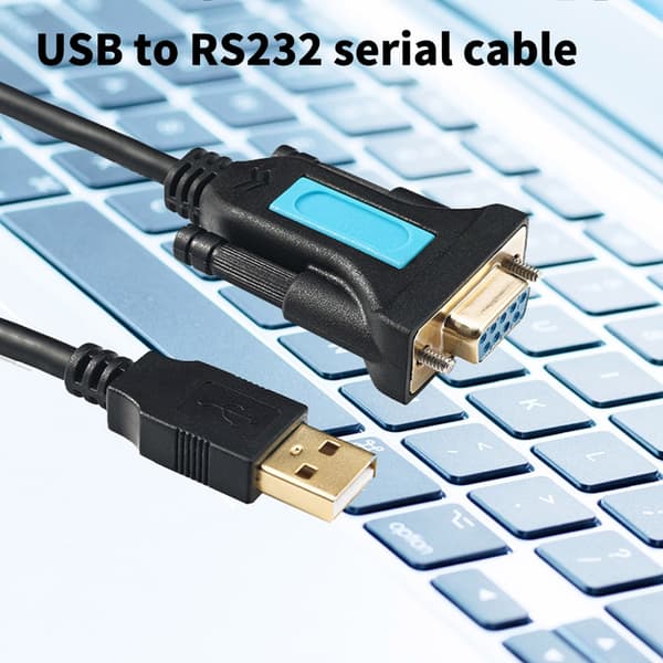 USB - RS232-sovitin PL2303-sirulla, USB - DB9-sarjaliitin (naaras)