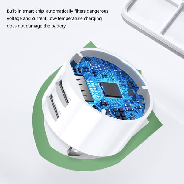 Doble USB-reiseladere 5V2/1A hurtiglading europeiske plugger små for reise