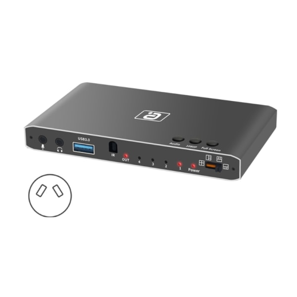 VG600 HDMI-kompatibelt 2.0 Video Capture Card USB3.0 4 in 1 Out Switcher Smidig ljudinspelning och sömlös switchbox AU