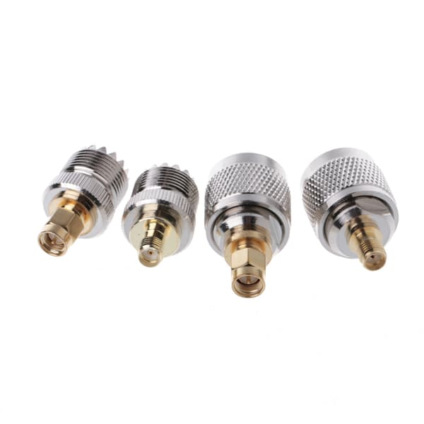 4 stk A13 Kit Adapter PL259 SO239 til SMA Mann Kvinne RF-kontakt Testomformer