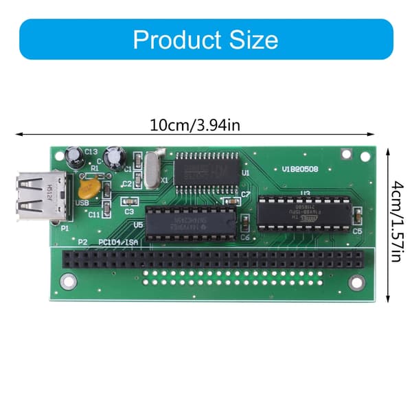 PC104 til USB-konverteringsadapterkort for industrielle kontrollcomputere