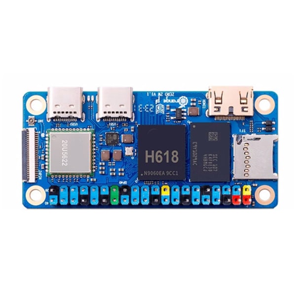 För OrangePi Zero2W 2GB 4GB 1GB 1.5GB H618 QuadCore Cortex A53 Mini PC Stöd WiFi5 + BT5.0 Enkelkort 2W