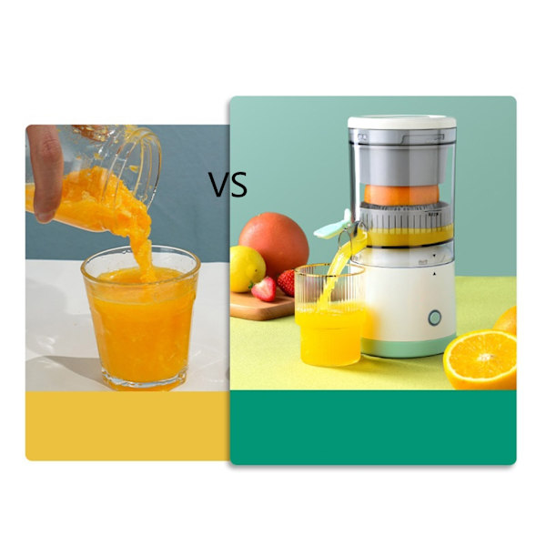 Multifunktionell elektrisk juicepressare Juiceseparation Bärbar hemmajuicer Automatiska apelsinjuicemaskiner ABS-material