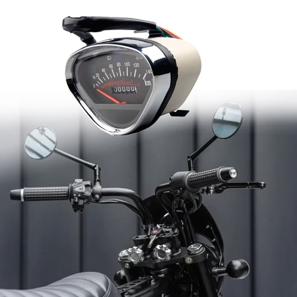 Motorcykel LCD Digital Odometer Tachometer Speedometer Vandtæt Måler