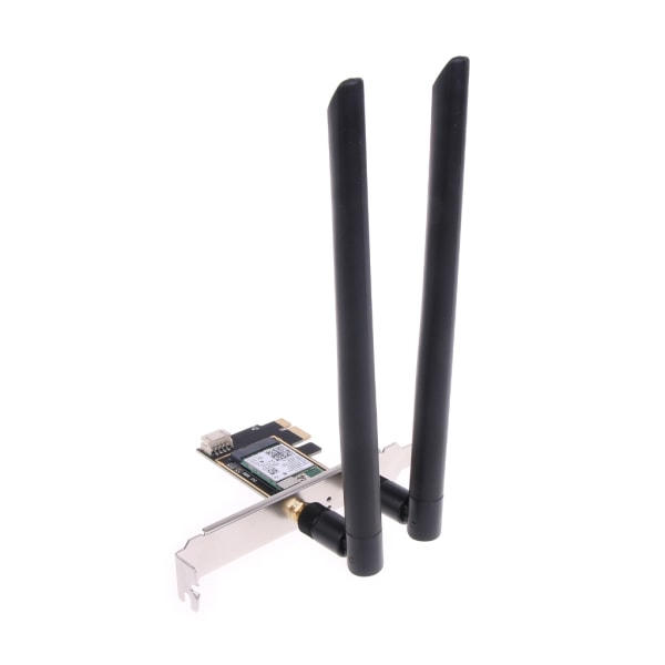 Desktop Wi-Fi 6E PCIe trådlös adapter AX210 BT5.3 5400Mbps Tri-band 2.4/5/6Ghz Wireless Wifi 6e Nätverkskort 2 Antenner