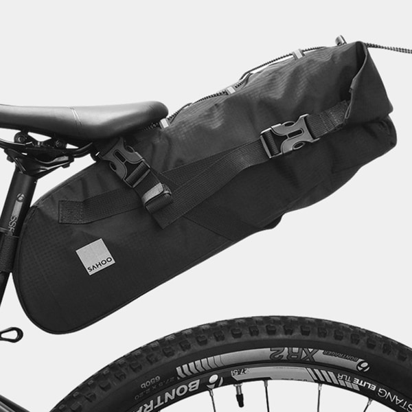 Cykelbagageväska med stor kapacitet 11L cykelsadelväska Vattentät förvaringsväska Cykling Bakpåsar
