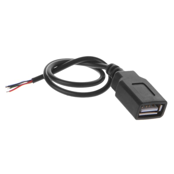 USB 2.0 Type A naarasliitin 4-johtiminen data-latausvirtajohto DIY
