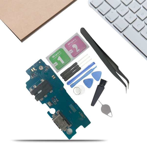 Telefon USB laddningsgränssnitt Flexkabelbyte för Galaxy A32 5G SM-A326 mobiltelefon med reparationsverktyg
