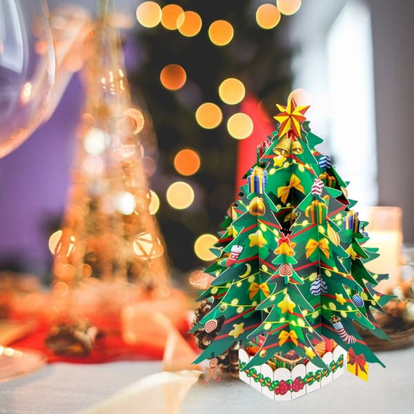 3D Popup Julekort Postkort Dekorasjon Skrivebordsornament