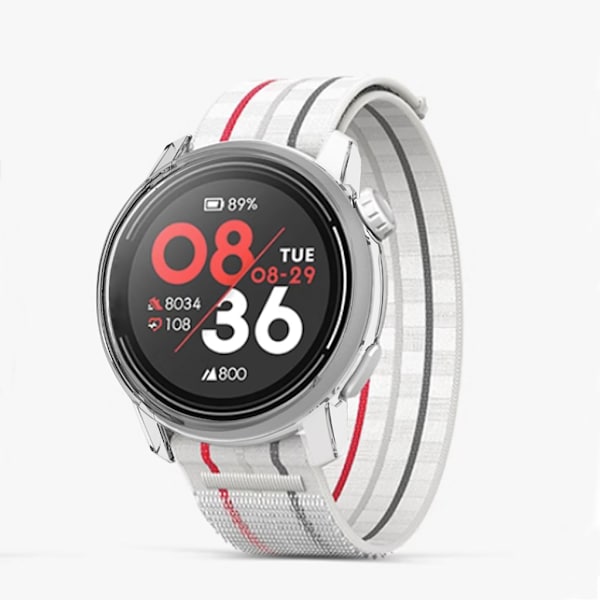 För Coros Pace 3- watch Skyddsfodral Lättvikts anti-scratch hårt hölje Skyddsskal Stötsäkert PC- case cover Red
