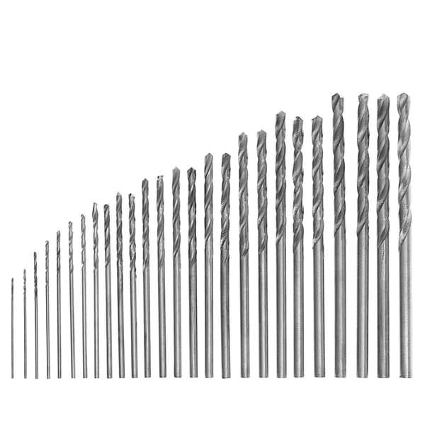 Multifunktionell 10 st. liten mikro HSS 0,8 mm rak skaft spiralborr