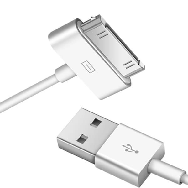 Letvægts 30-bens opladerkabel til Phone 4/4s Pad 1/2/3 strømforsyning datakabel