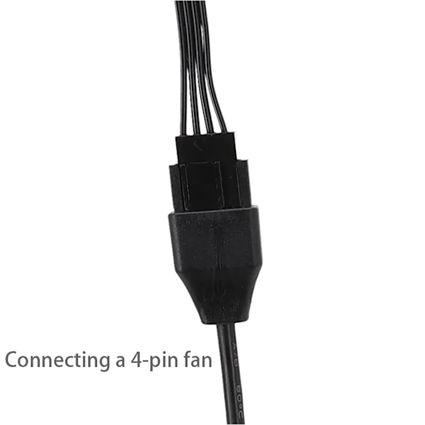 30cm/50cm/100cm Datorkylfläkt PWM Temperaturkontroll 4Pin förlängningskabelfodral Case Power 100cm