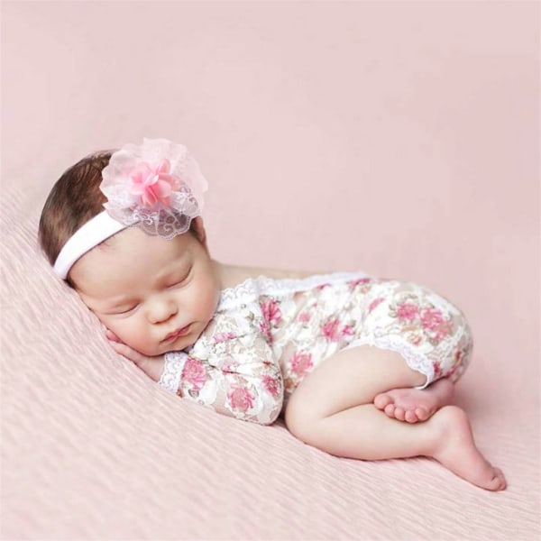 Härliga klädsel för nyfödd fotografering Flicka Spetsbyxa Nyföddsfotografi Rekvisita Byxor Baby Girls Photoshoot Slitstark