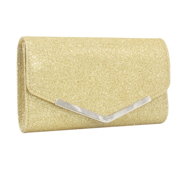 Glitter handväska Rhinestone Evening Bag Elegant Fest Bankett Clutches Dam Handväska Dam Cocktail Crossbody Axelväska White