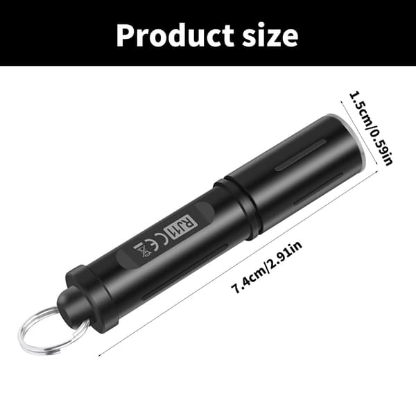 Vedenpitävä Mini LED Taskulamppu Taskulamppu Retkeilyyn ja Ulkoiluun