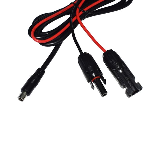Solpanel Ladekabel 8mm Adapter Solcelle Stikledning til Power Stations