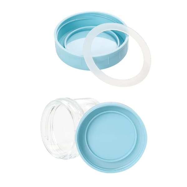 6 stk. multifunksjonelle glassbeholdere for saus, designet for variert bruk
