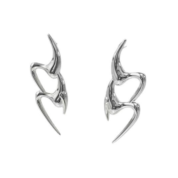 Oregelbunden anteckning Dingla droppörhänge Enkel metallstift Örhänge Modedeklaration Smycken Födelsedagspresent för kvinnor Flickor