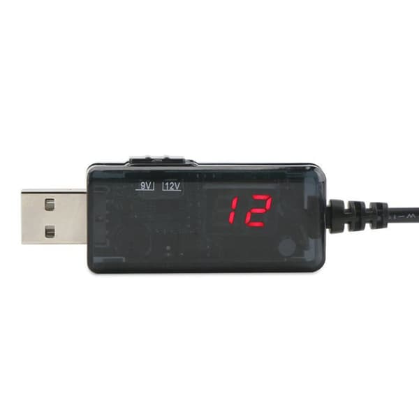 Boost-ledning med LED, USB 5V til 9V 12V Step Up Spændingsomformere til routere