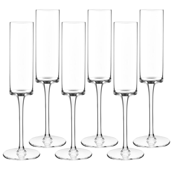 Champagne Flutes Disponibel akryl Champagneglas för bröllop och camping