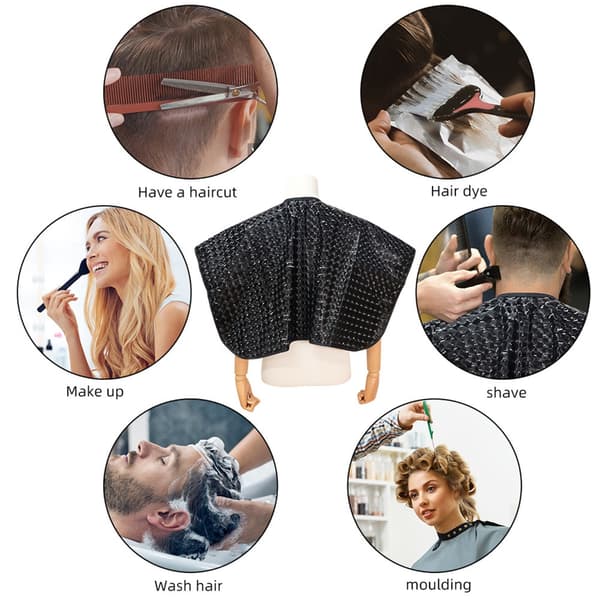 Vanntett frisørkappe for salongstyling, hårklipp, hårfargebeskyttelse