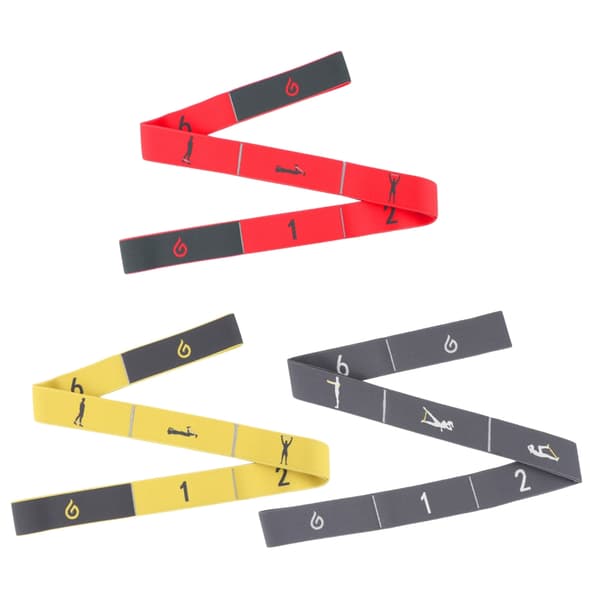Stretching Strap Loop Yoga Strap Physicals Therapy 8 Loop Yoga Strap Yoga Stretching Elastisk Stretch Strap för träning Red