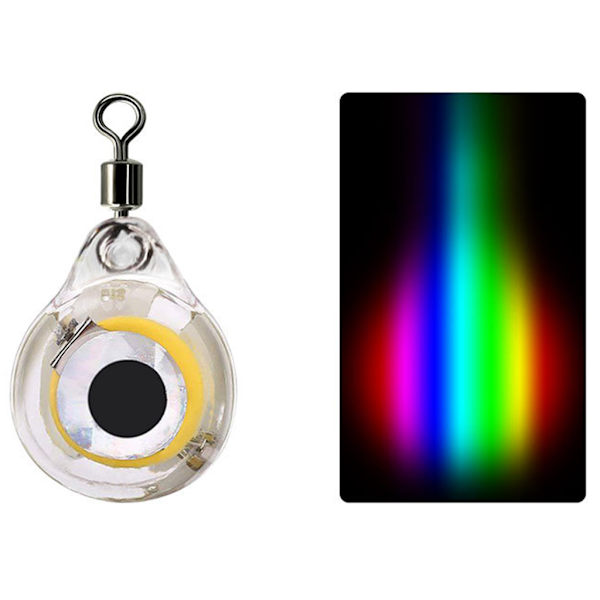 Mini Fiske Lockljus LED Djup Vatten Undervattens Ögonform Fiske Bläckfisk Fiske Bete Lysande Lockbete För Att Attrahera Fisk