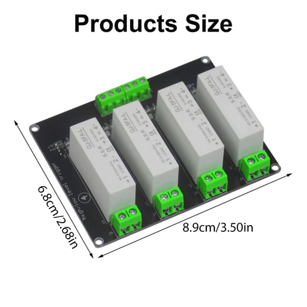 Solid State Relæmodul 4-kanals Solid State Relæmodulkort til PC